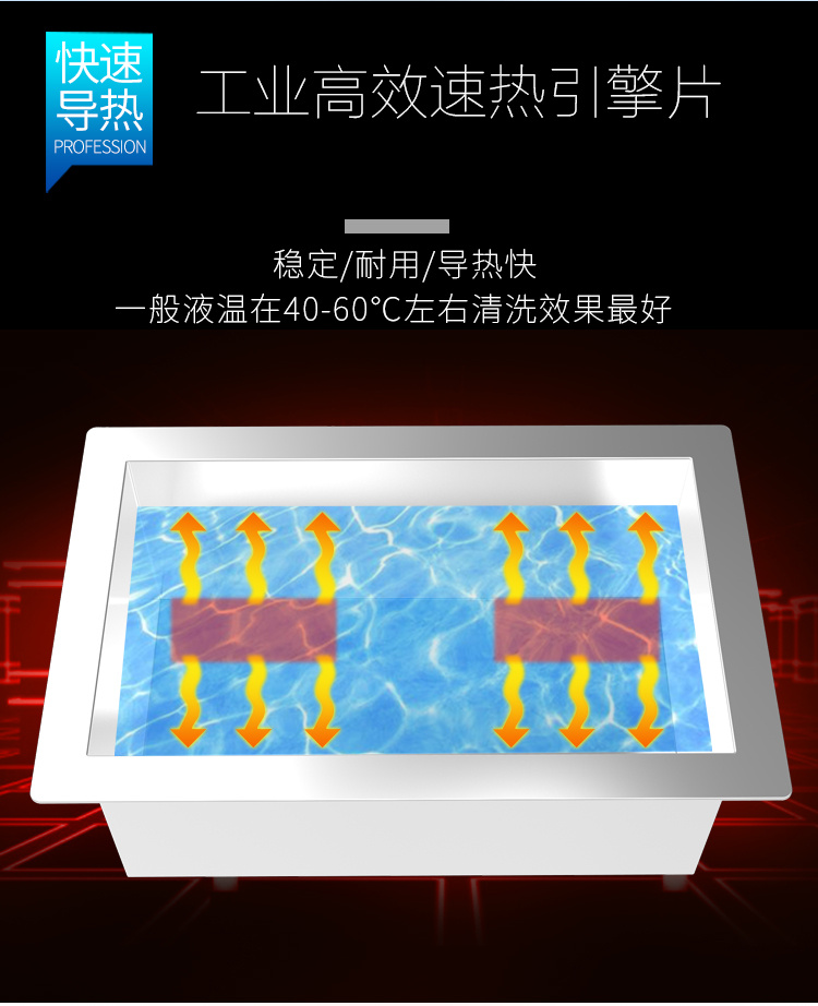 冠博仕GM108540超聲波清洗機｜540L/5400W 可調｜工業單槽機 支持定制